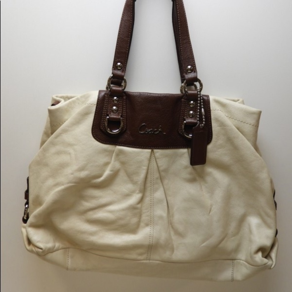 Authentic Coach Ashley Leather Carryall